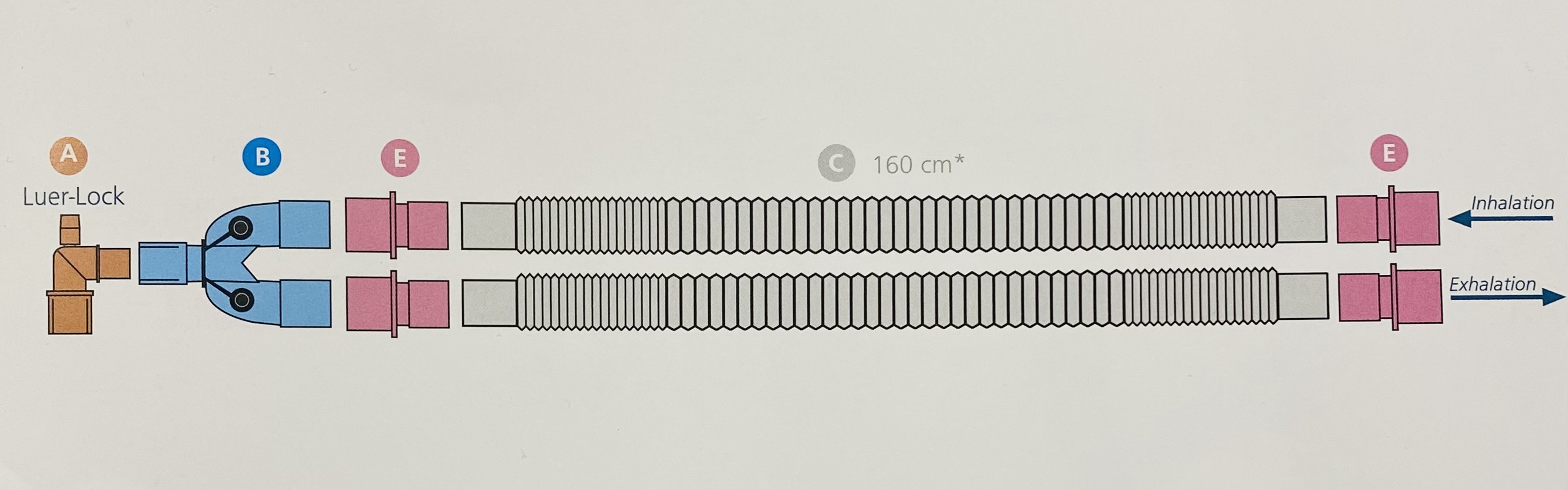Контур анестезіологічний, що розтягується для дорослих, Пласті-мед
